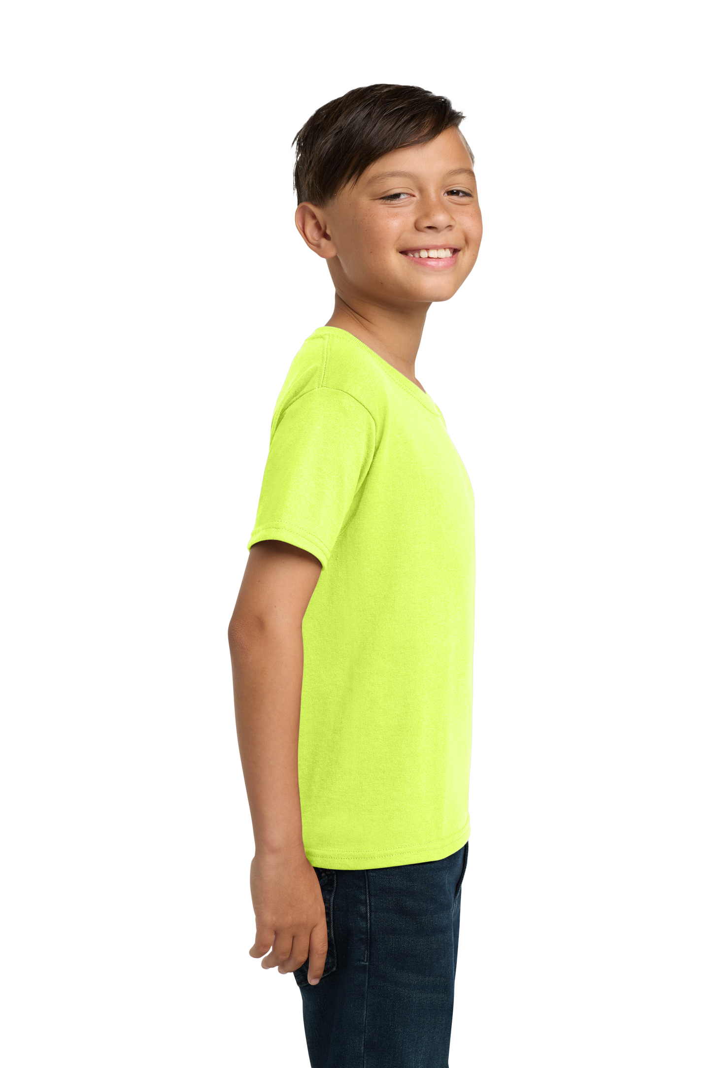 Jerzees® - Youth Dri-Power® 50/50 Cotton/Poly T-Shirt - Safety Green
