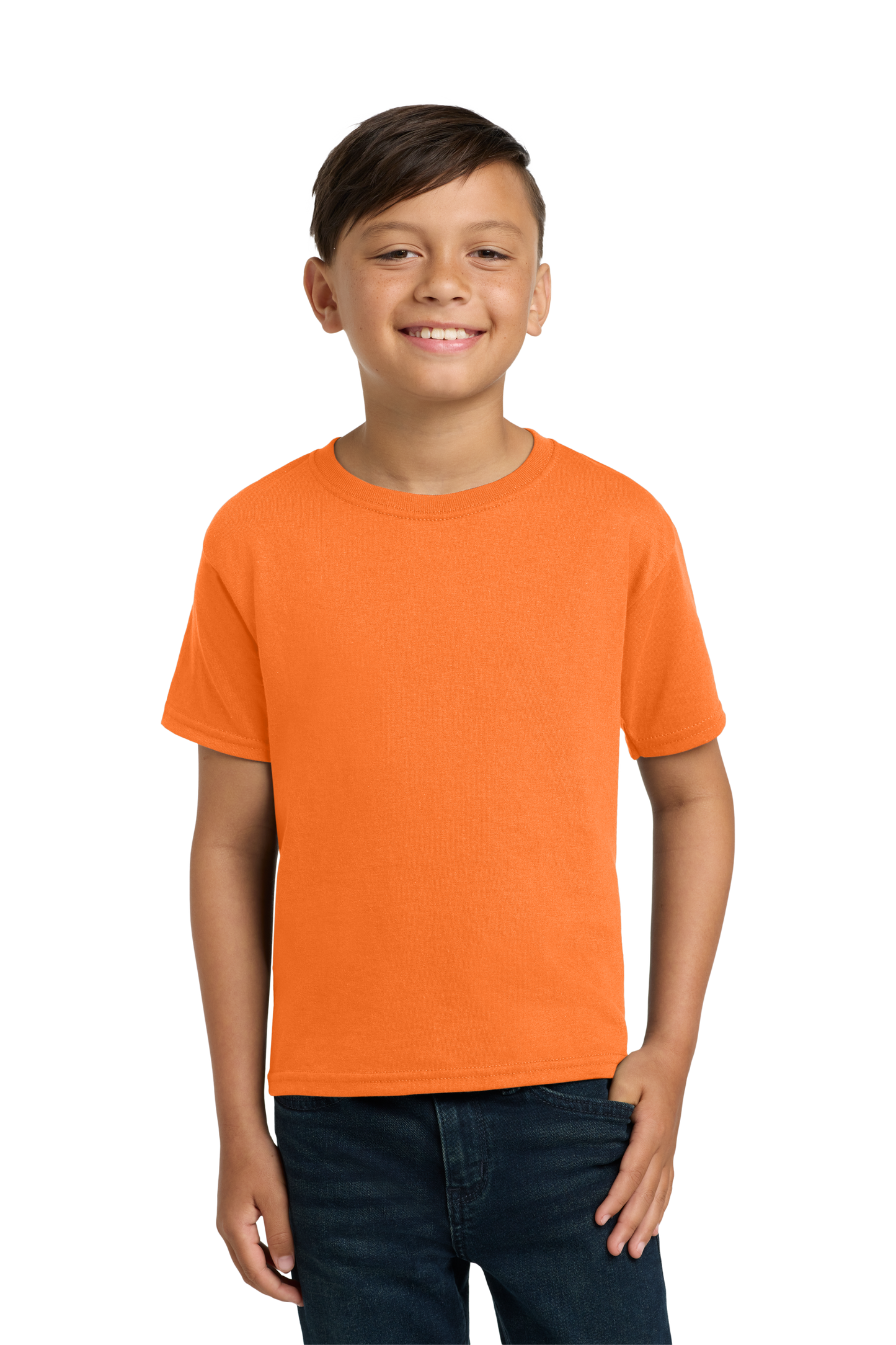 Jerzees® - Youth Dri-Power® 50/50 Cotton/Poly T-Shirt - Safety Orange