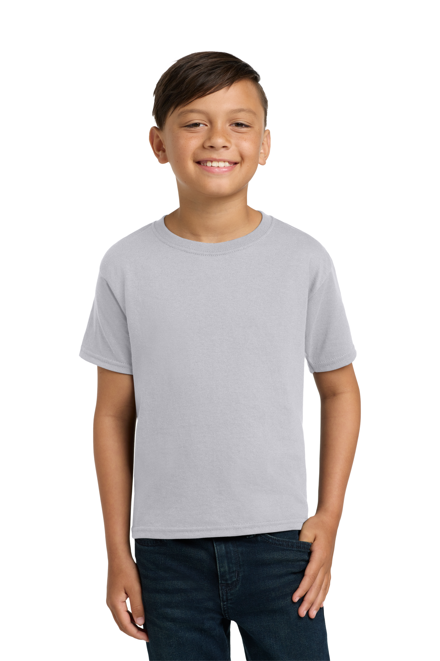 Jerzees® - Youth Dri-Power® 50/50 Cotton/Poly T-Shirt - Silver