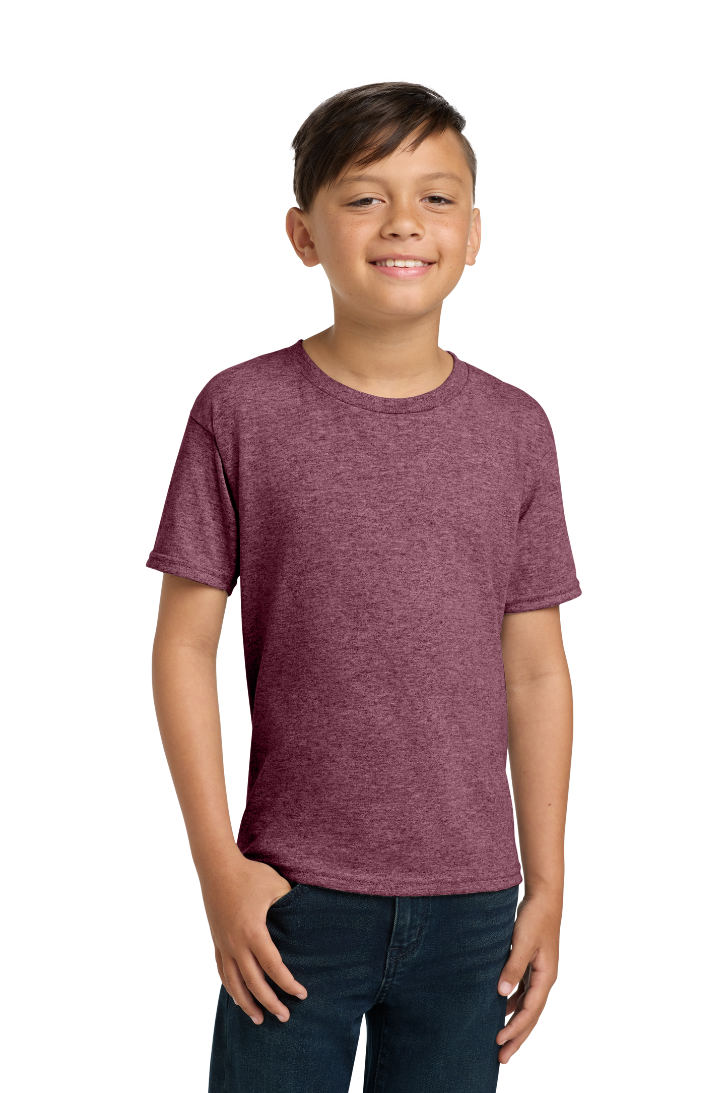 Jerzees® - Youth Dri-Power® 50/50 Cotton/Poly T-Shirt - Vintage Heather Maroon