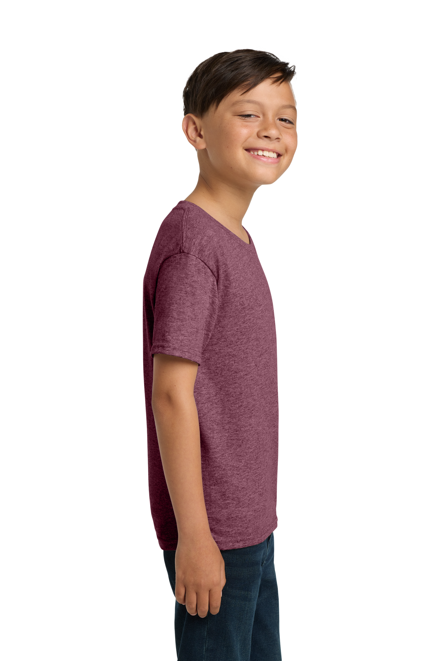 Jerzees® - Youth Dri-Power® 50/50 Cotton/Poly T-Shirt - Vintage Heather Maroon