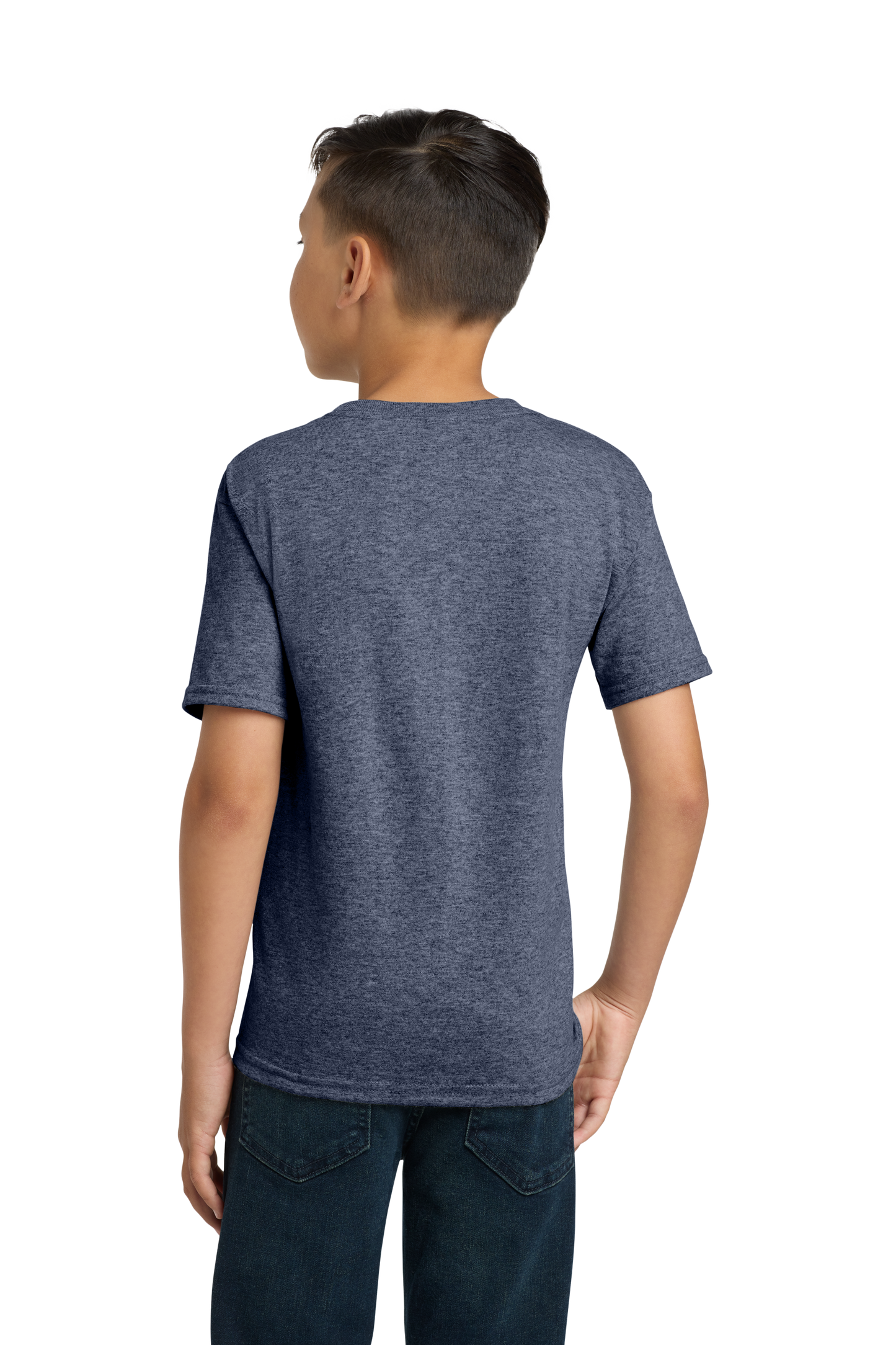 Jerzees® - Youth Dri-Power® 50/50 Cotton/Poly T-Shirt - Vintage Heather Navy