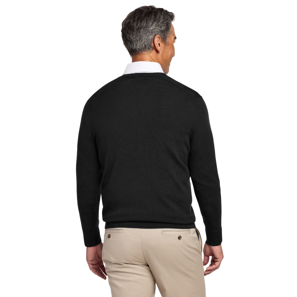 Brooks Brothers® Washable Merino V-Neck Sweater - Deep Black