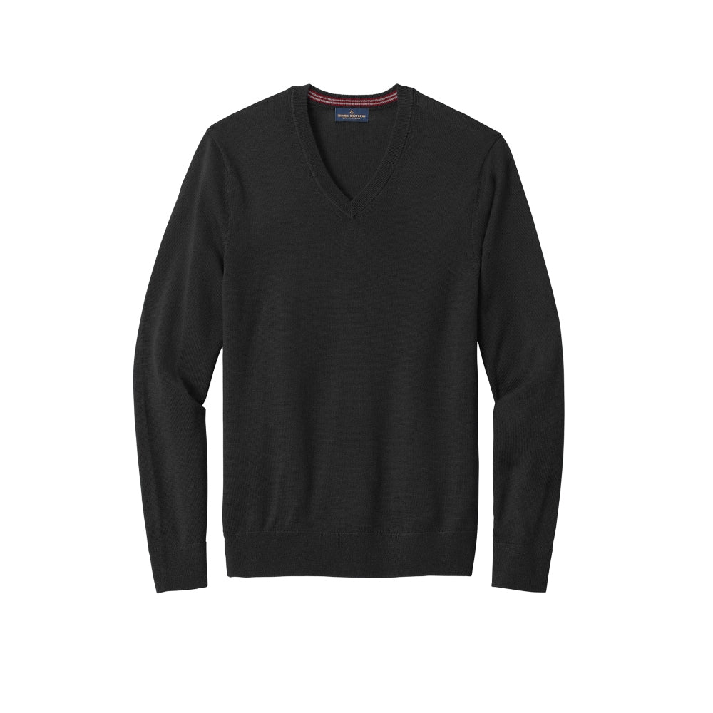 Brooks Brothers® Washable Merino V-Neck Sweater - Deep Black