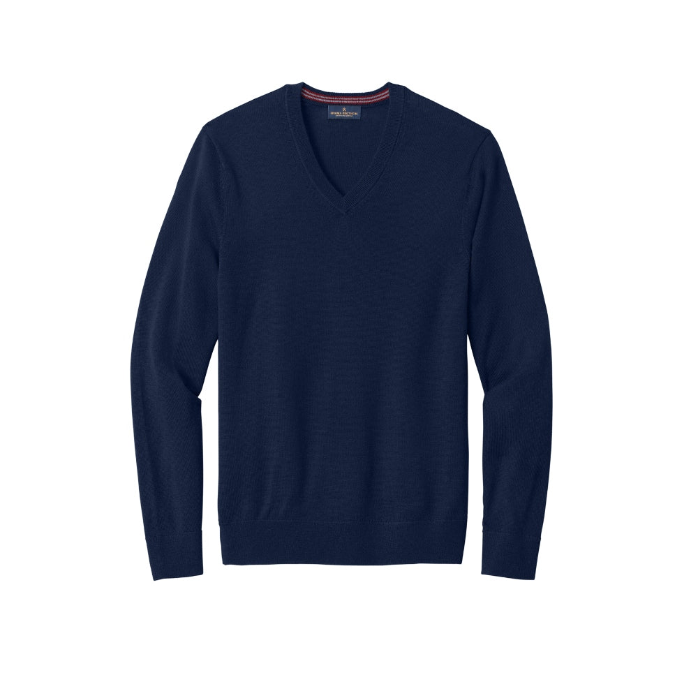 Brooks Brothers® Washable Merino V-Neck Sweater - Navy Blazer