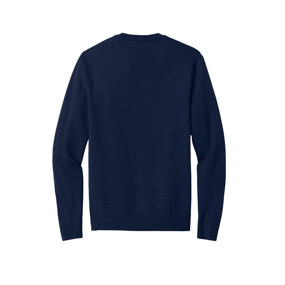 Brooks Brothers® Washable Merino V-Neck Sweater - Navy Blazer