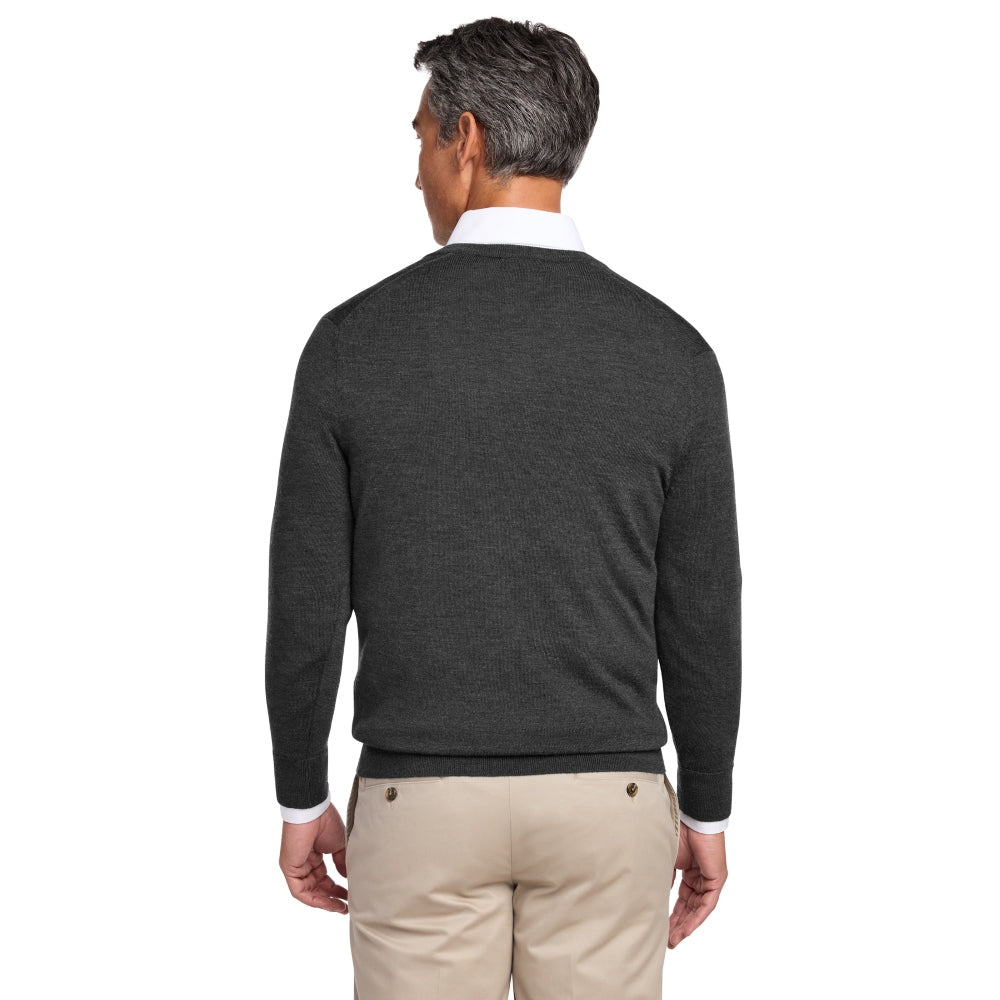 Brooks Brothers® Washable Merino V-Neck Sweater - Windsor Grey