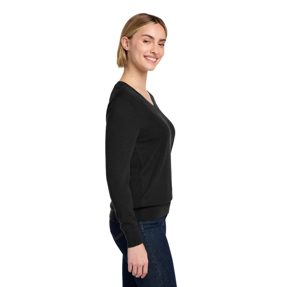 Brooks Brothers® Women’s Washable Merino V-Neck Sweater - Deep Black