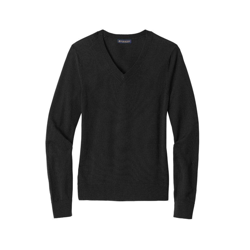 Brooks Brothers® Women’s Washable Merino V-Neck Sweater - Deep Black