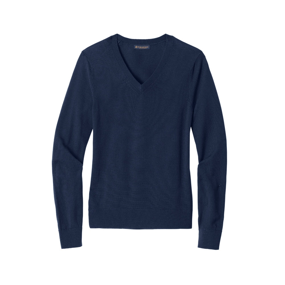 Brooks Brothers® Women’s Washable Merino V-Neck Sweater - Navy Blazer