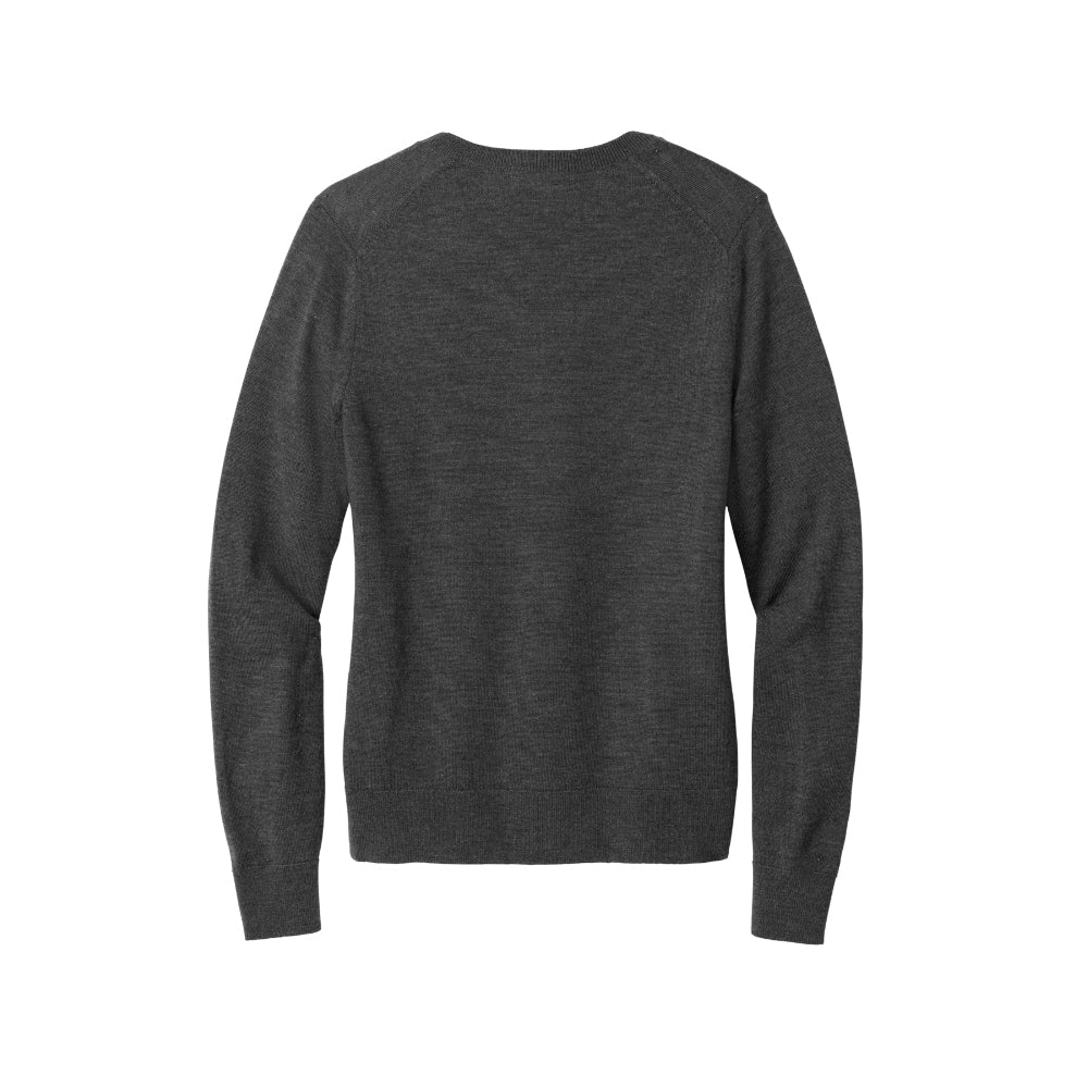 Brooks Brothers® Women’s Washable Merino V-Neck Sweater - Windsor Grey Heather