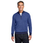 Brooks Brothers® Washable Merino Birdseye 1/4-Zip Sweater - Navy/Compass Blue