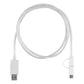 3-in-1 LED Lighted Cell Phone Charging Cable with Type C Adapter - White