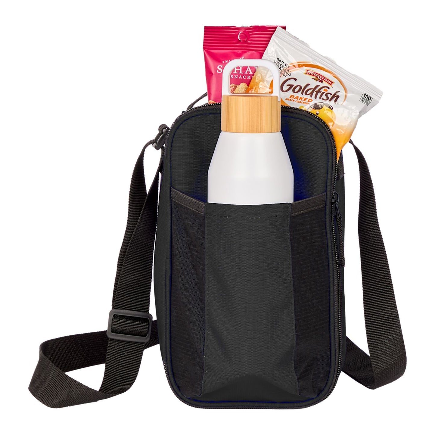 Crossbody Recycled 6-Can Cooler - Black
