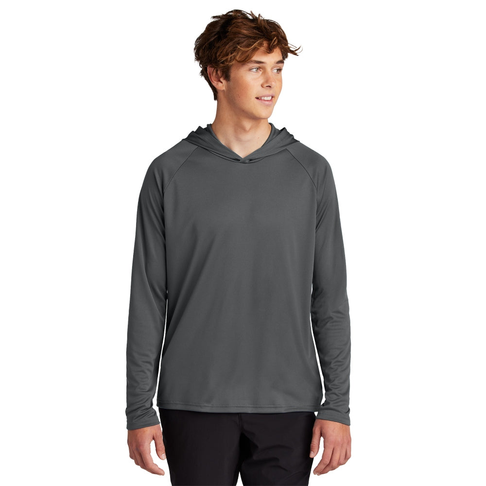 Port & Co™ Performance Pullover Hooded Tee - Charcoal