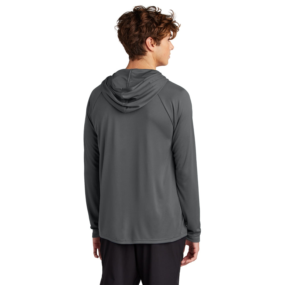 Port & Co™ Performance Pullover Hooded Tee - Charcoal