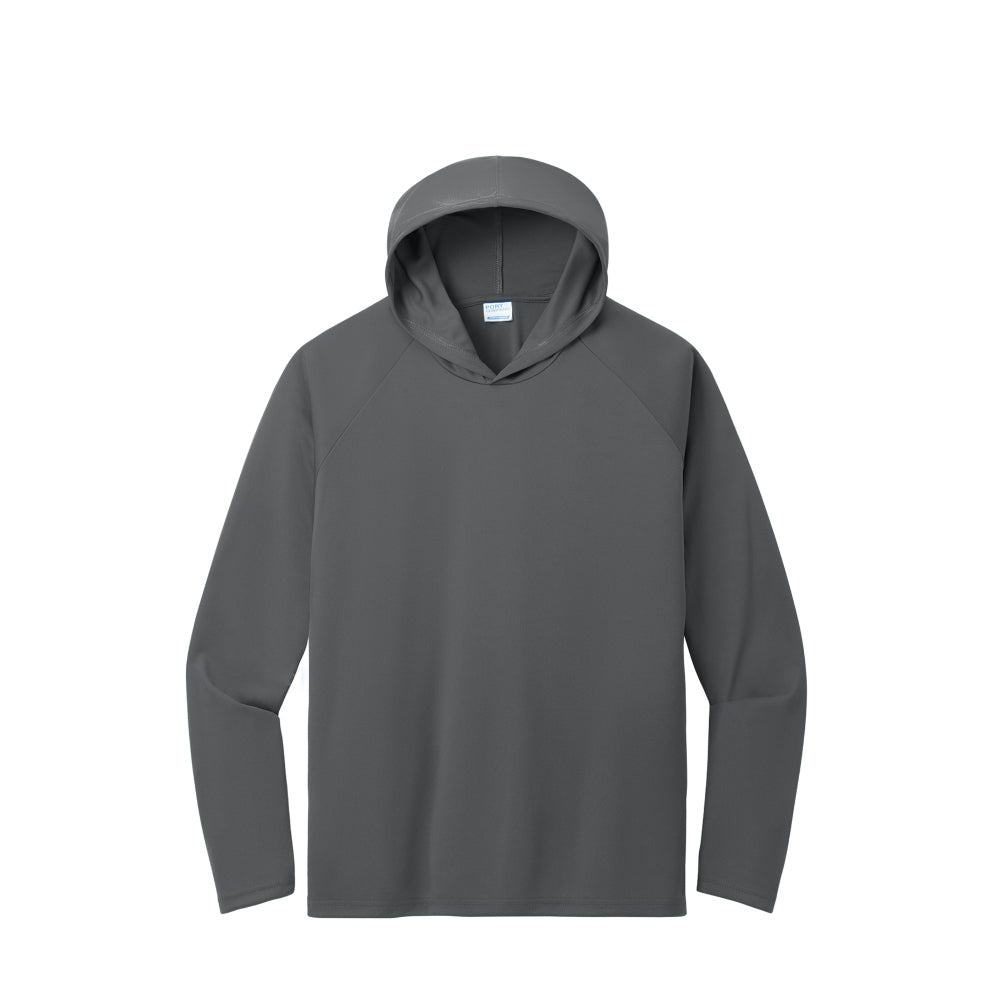 Port & Co™ Performance Pullover Hooded Tee - Charcoal