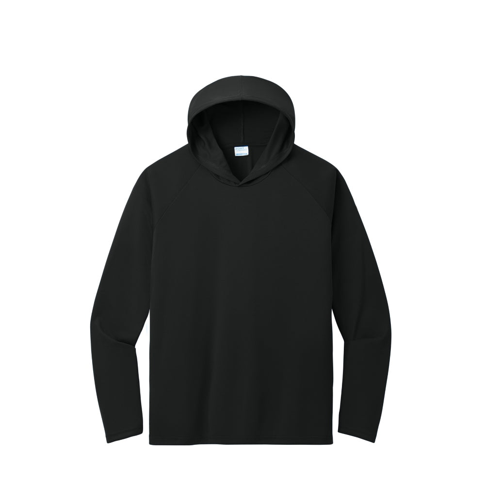 Port & Co™ Performance Pullover Hooded Tee - Jet Black