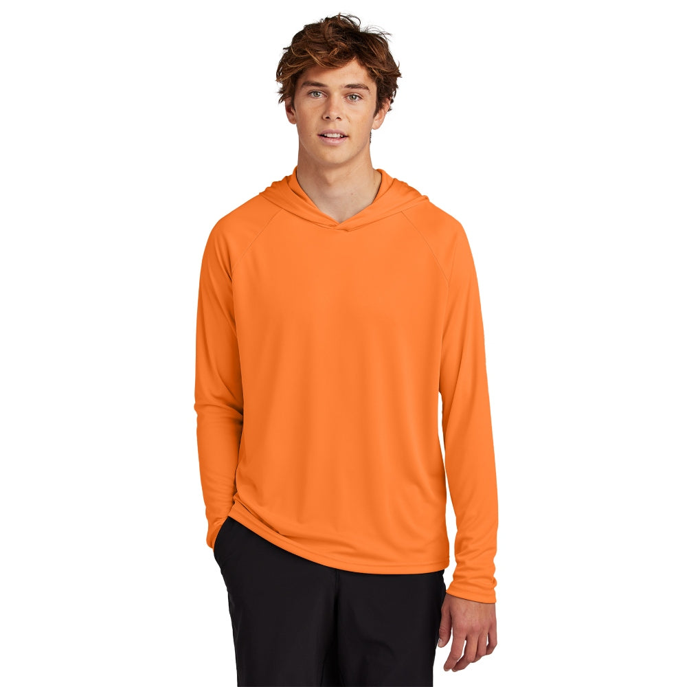 Port & Co™ Performance Pullover Hooded Tee - Neon Orange