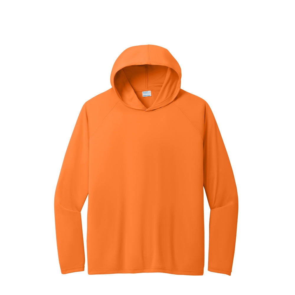 Port & Co™ Performance Pullover Hooded Tee - Neon Orange