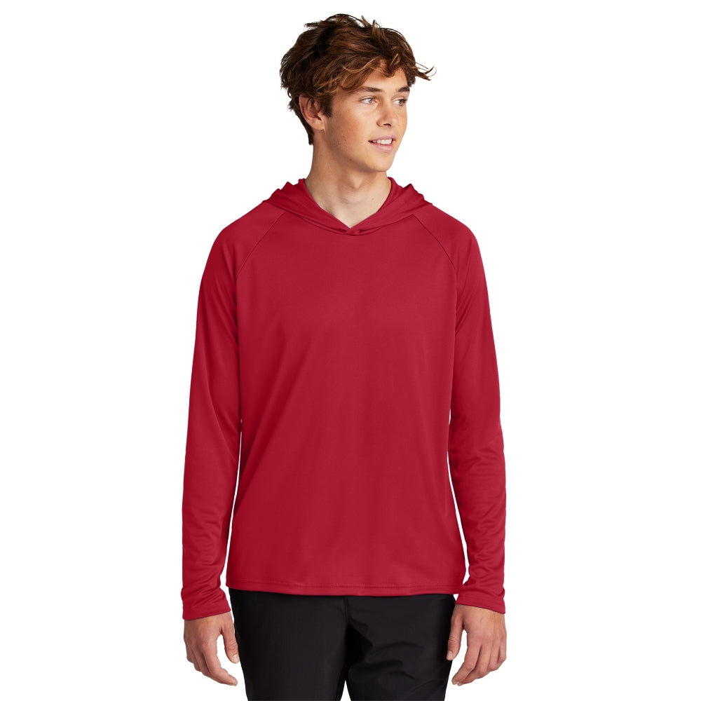Port & Co™ Performance Pullover Hooded Tee - Red