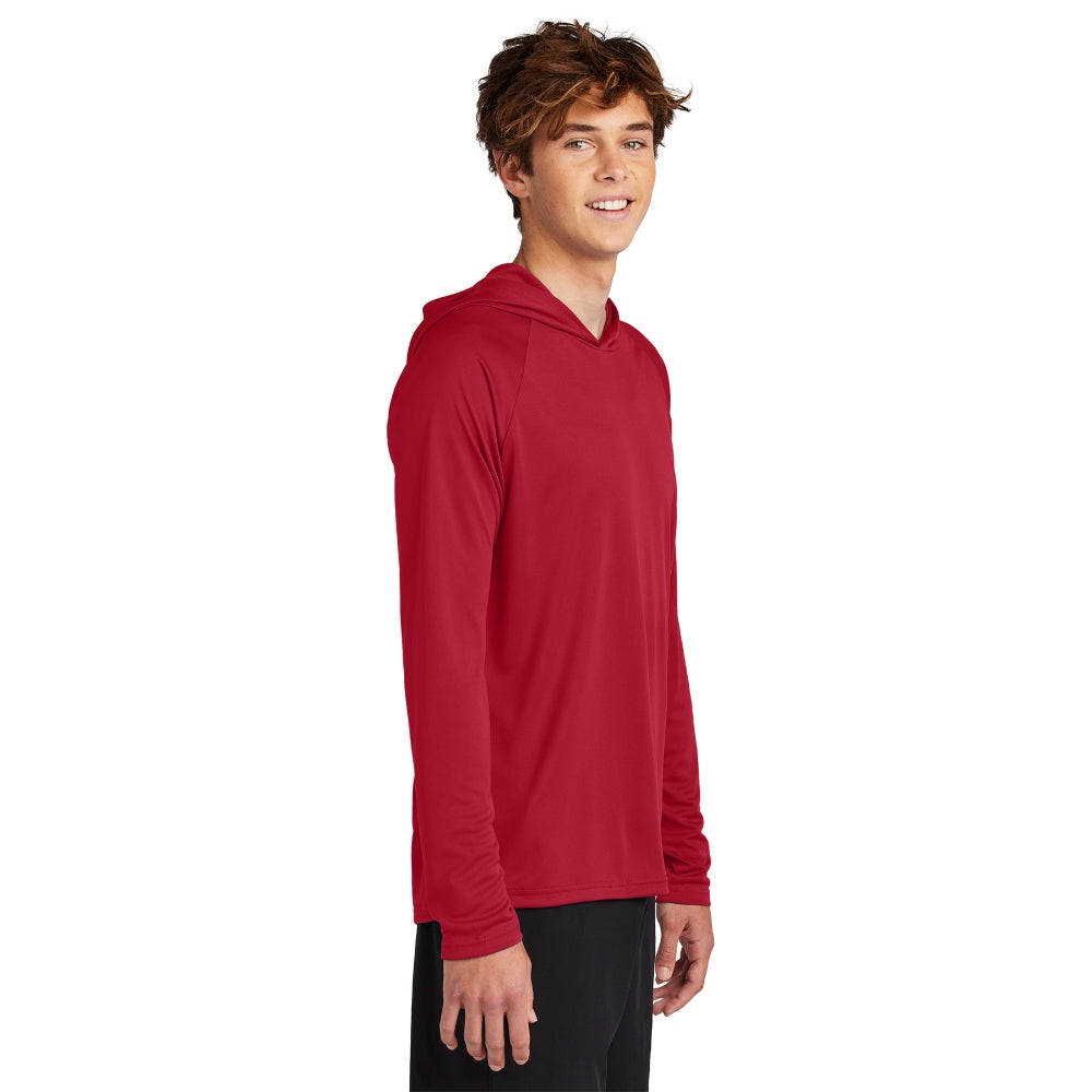Port & Co™ Performance Pullover Hooded Tee - Red