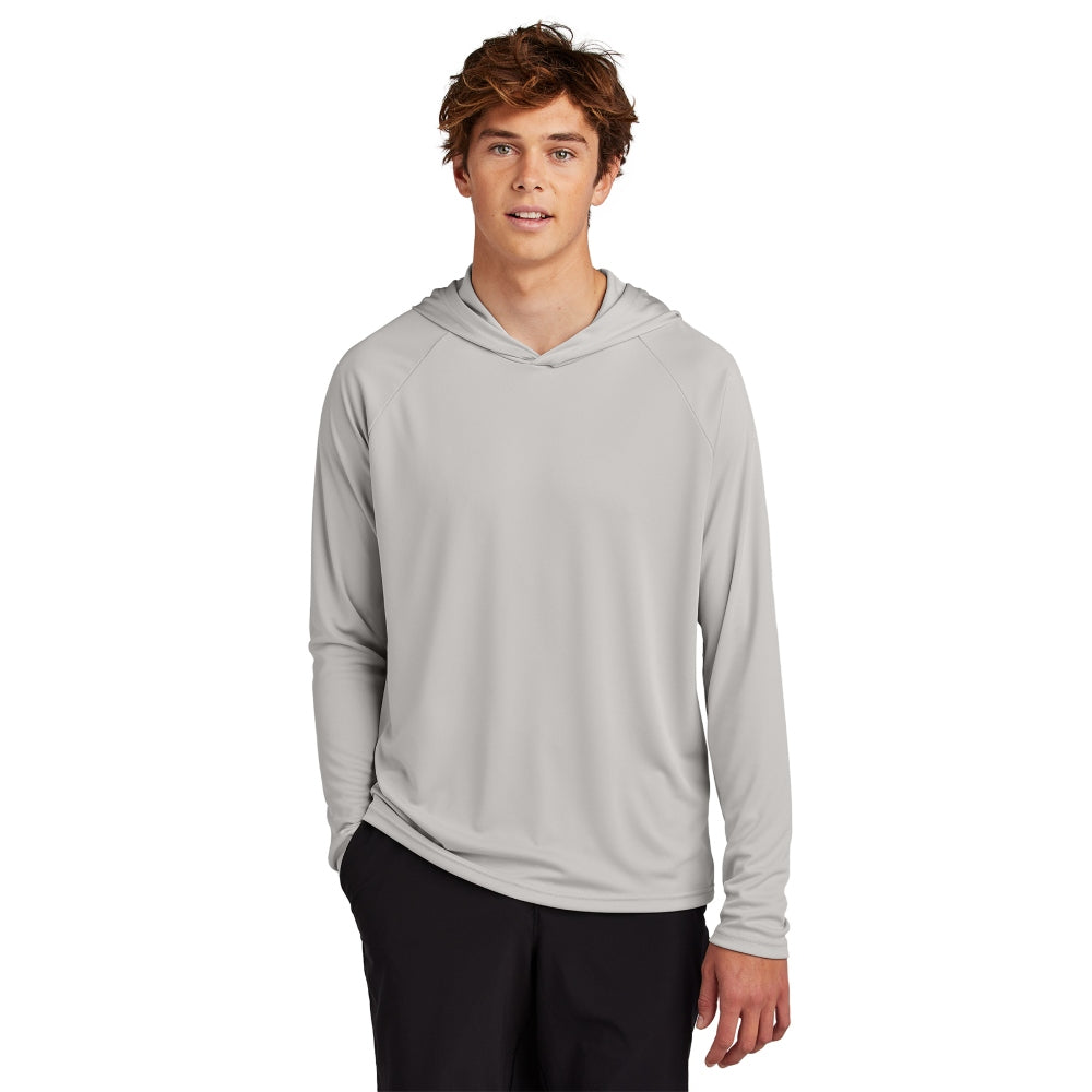 Port & Co™ Performance Pullover Hooded Tee - Silver