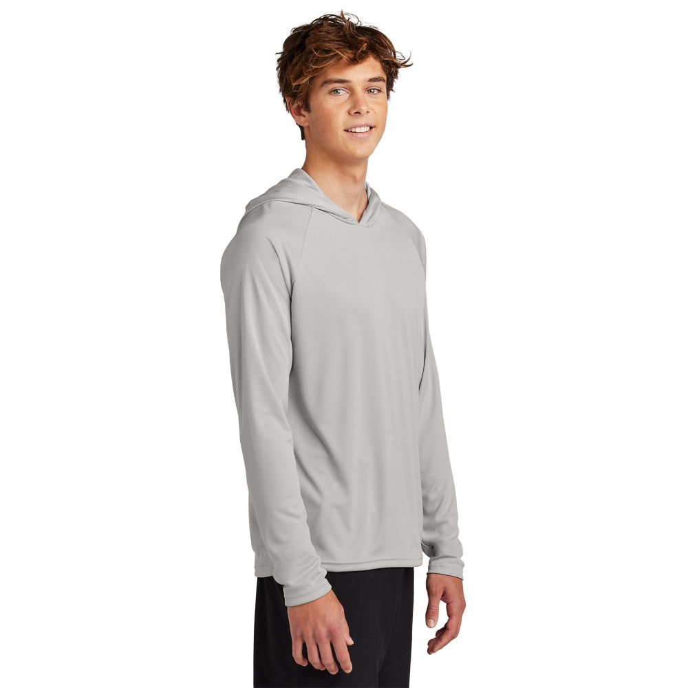 Port & Co™ Performance Pullover Hooded Tee - Silver