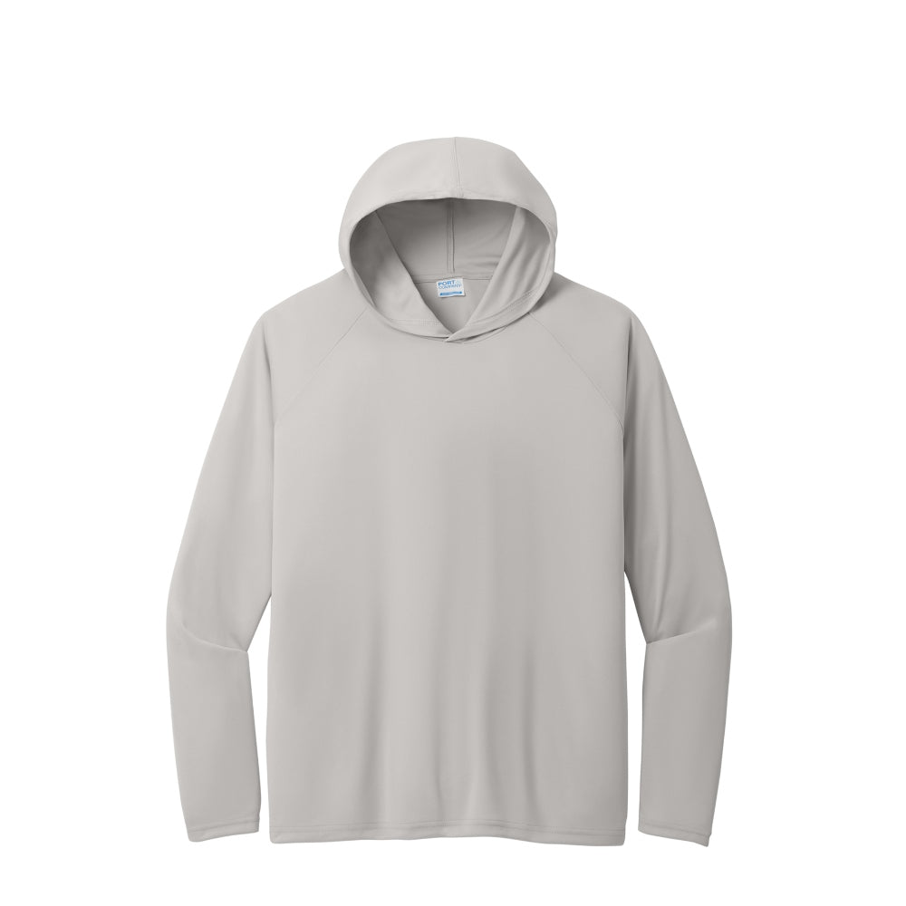 Port & Co™ Performance Pullover Hooded Tee - Silver