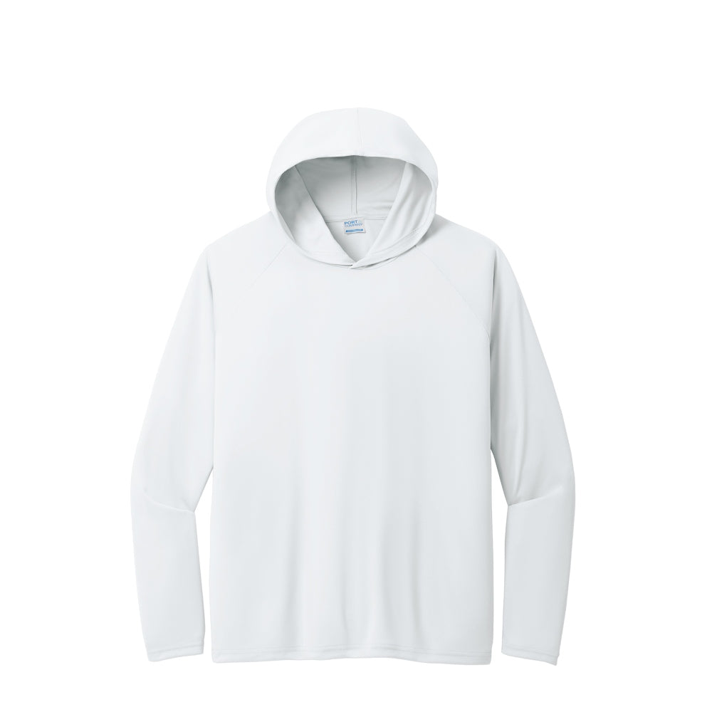 Port & Co™ Performance Pullover Hooded Tee - White