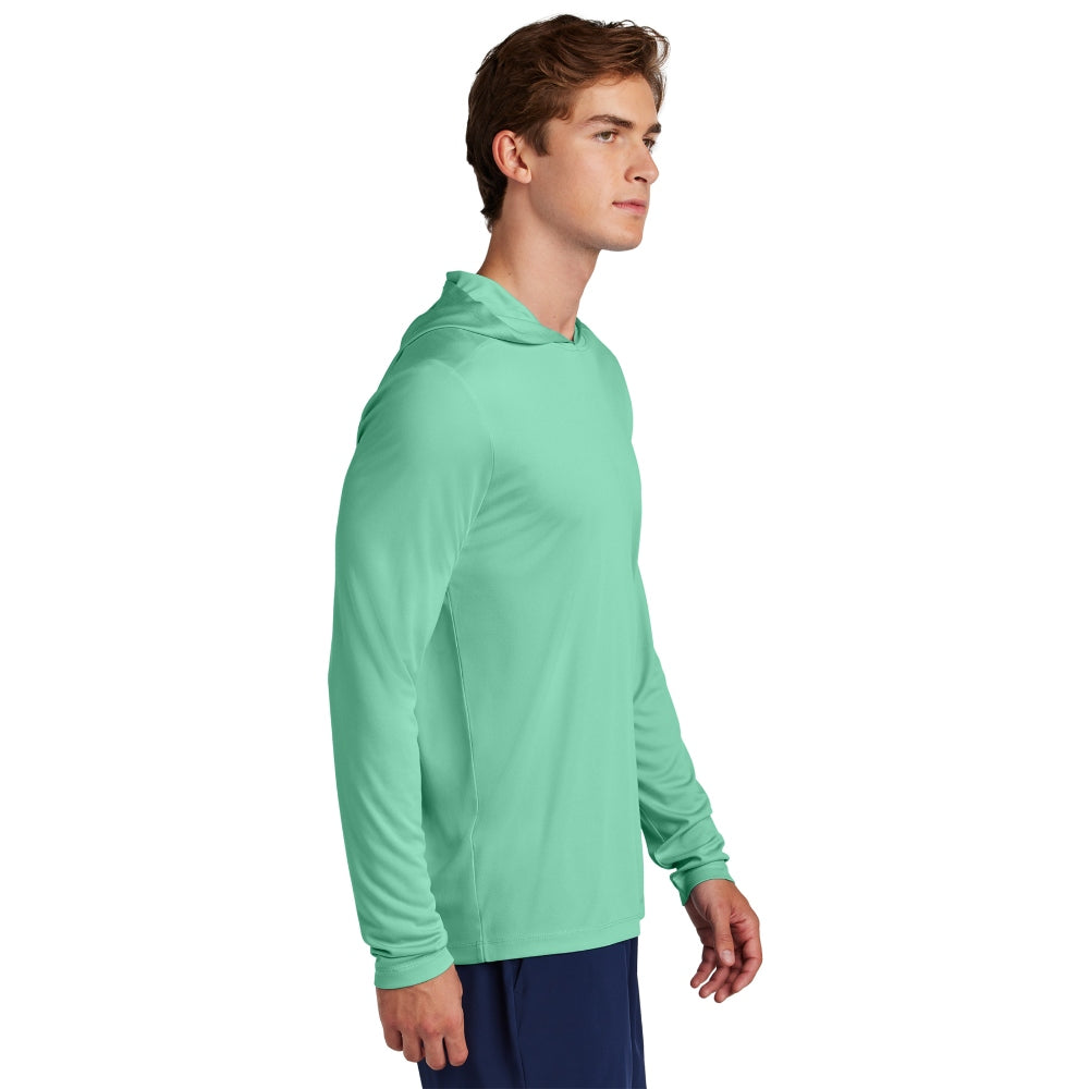 Sport-Tek® Posi-UV® Pro Long Sleeve Hoodie - Bright Seafoam
