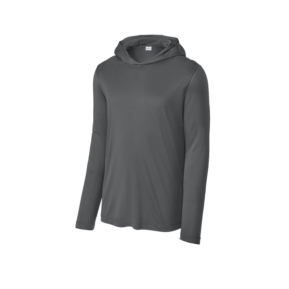Sport-Tek® Posi-UV® Pro Long Sleeve Hoodie - Dark Smoke Grey