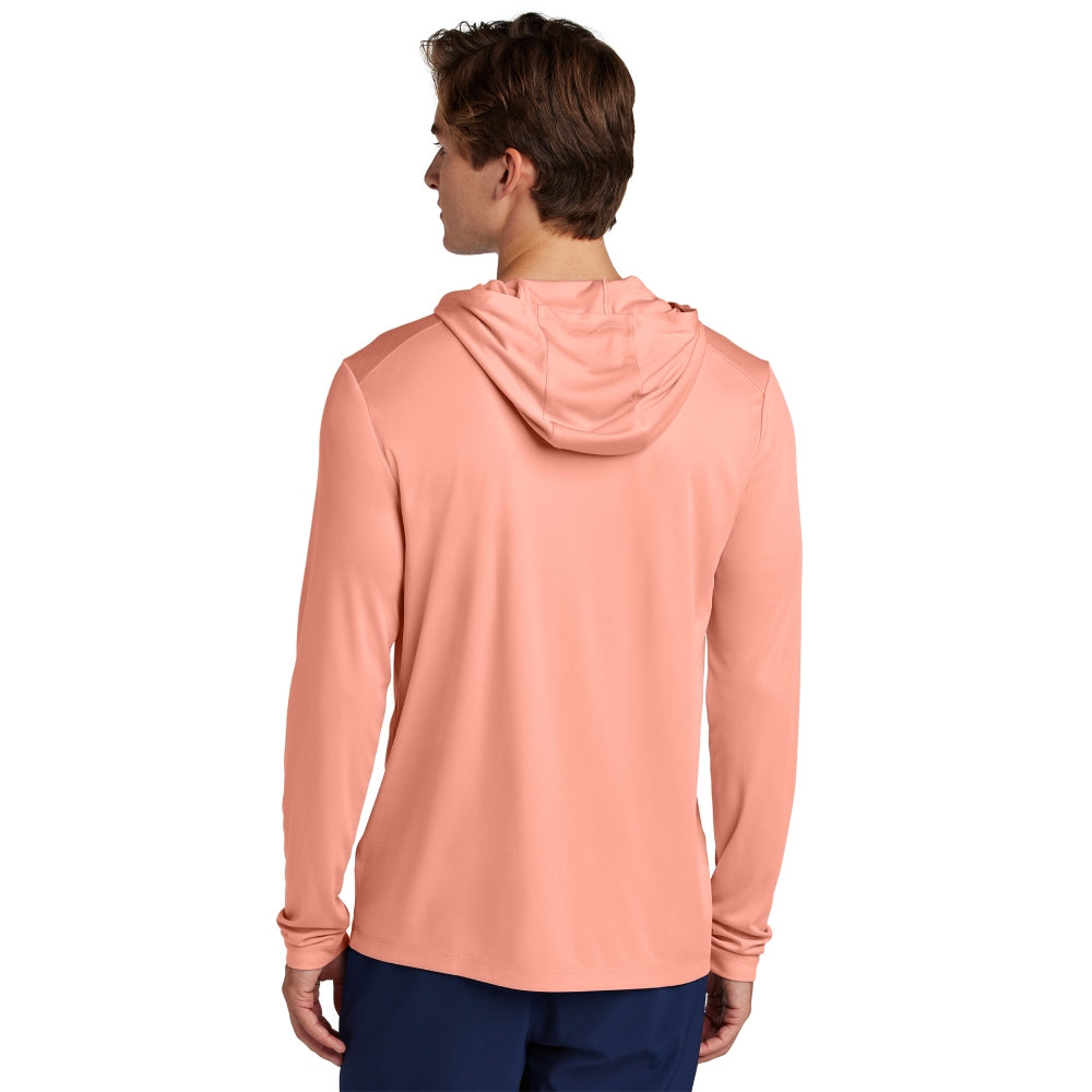 Sport-Tek® Posi-UV® Pro Long Sleeve Hoodie - Soft Coral