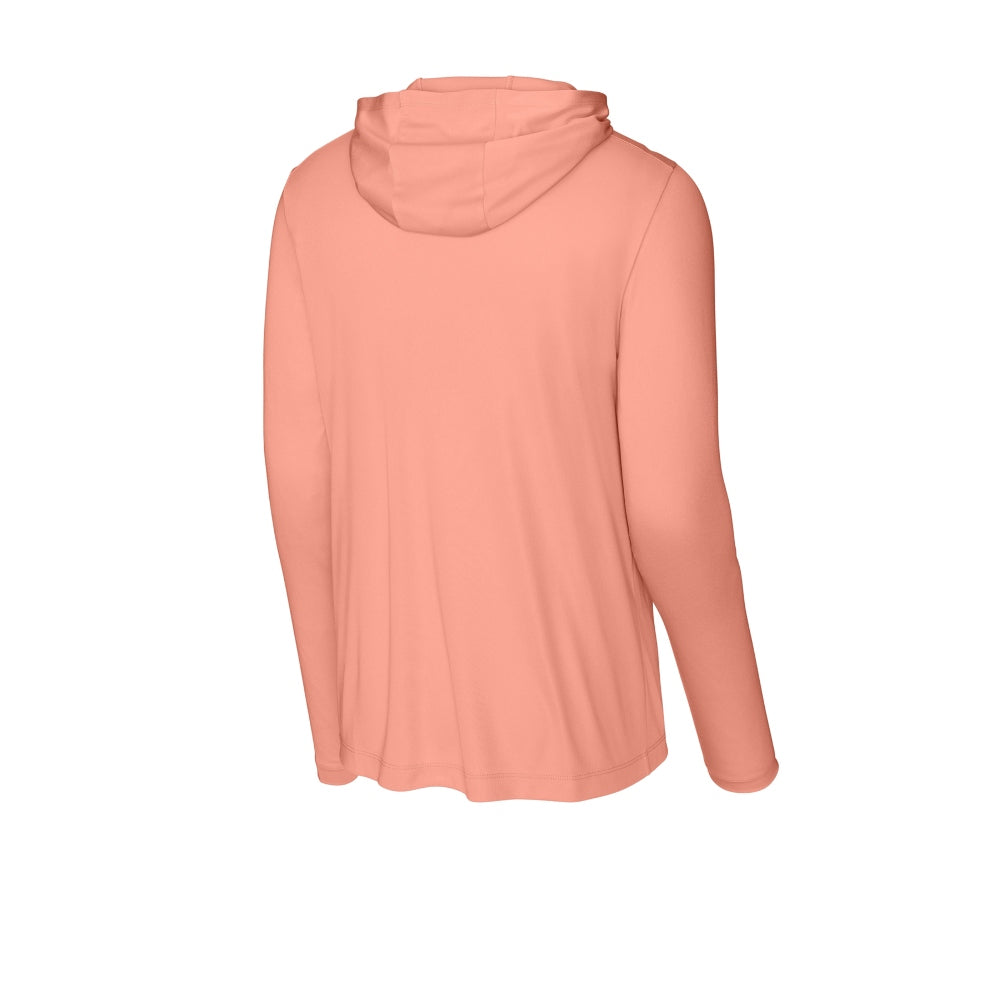 Sport-Tek® Posi-UV® Pro Long Sleeve Hoodie - Soft Coral
