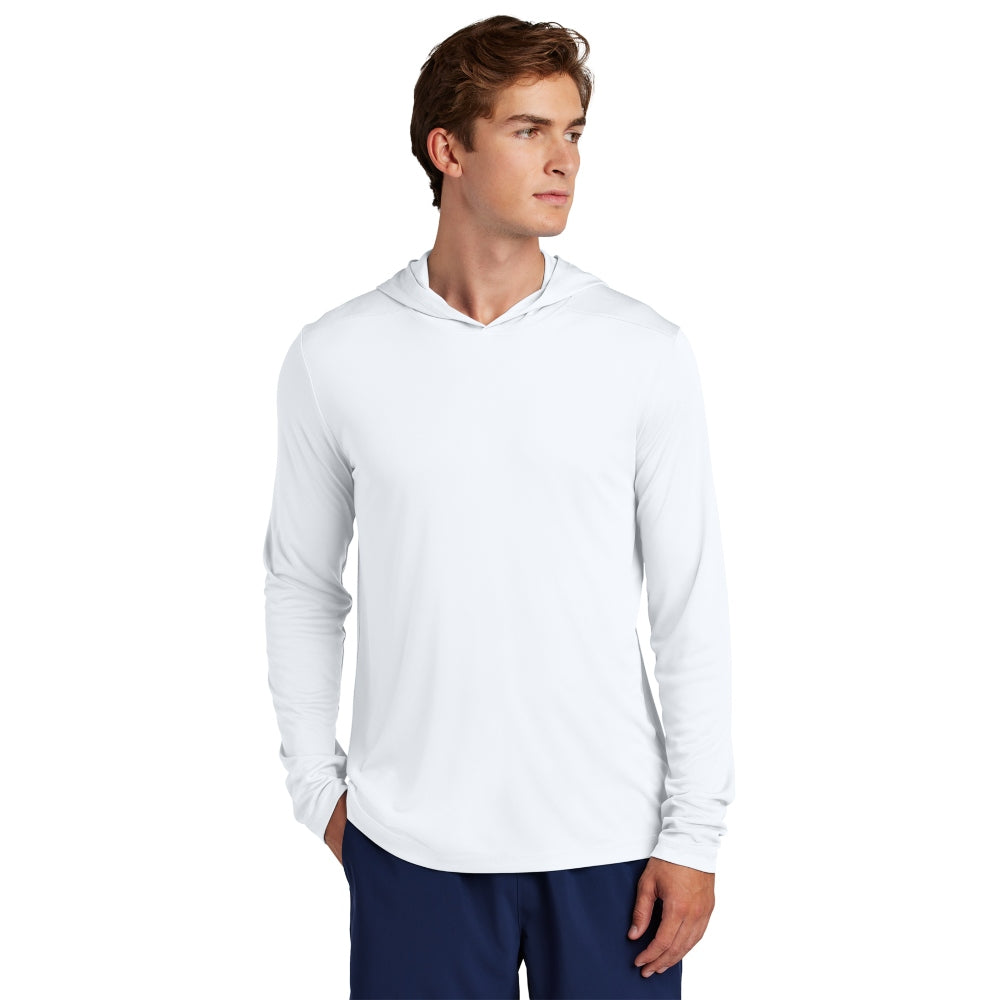 Sport-Tek® Posi-UV® Pro Long Sleeve Hoodie - White