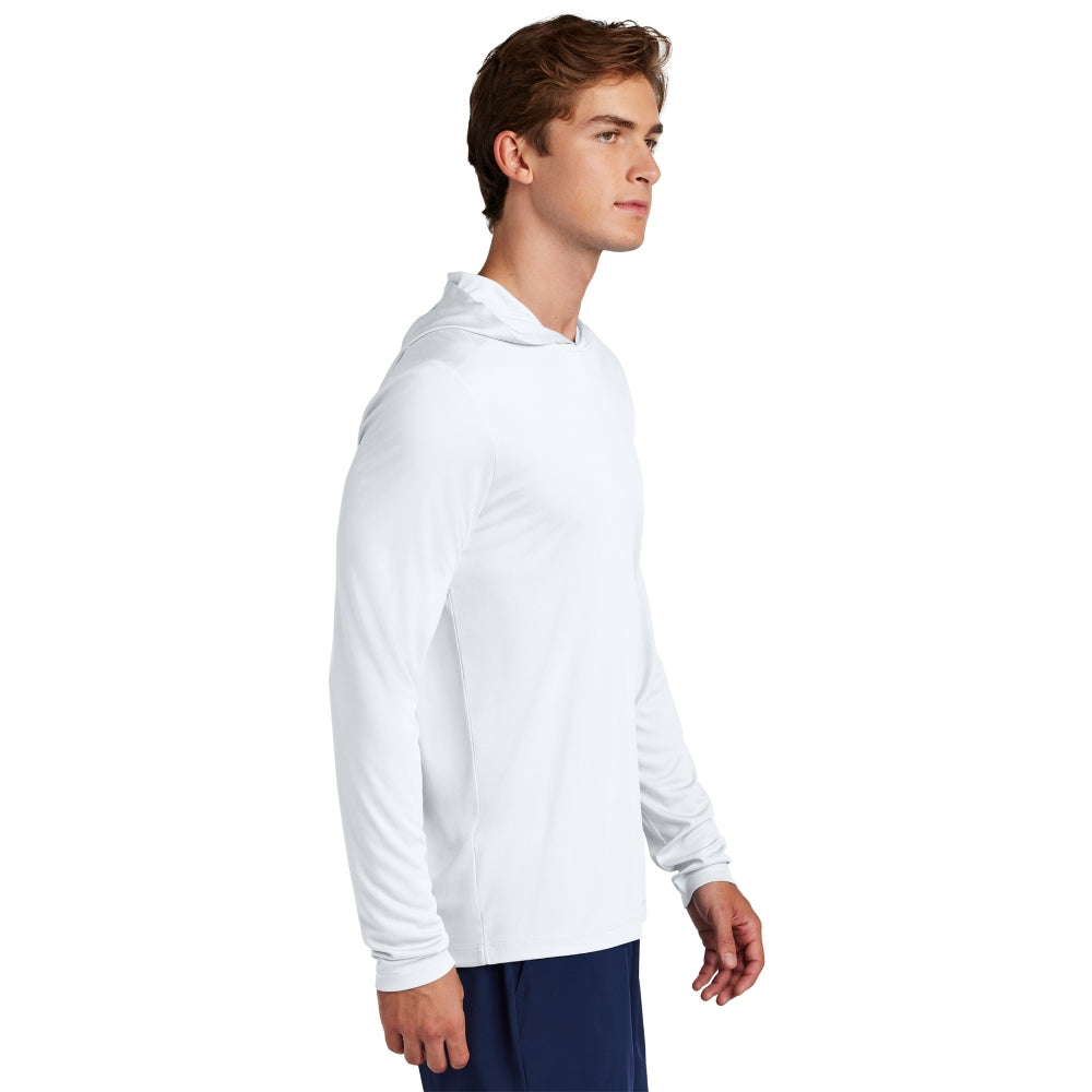 Sport-Tek® Posi-UV® Pro Long Sleeve Hoodie - White