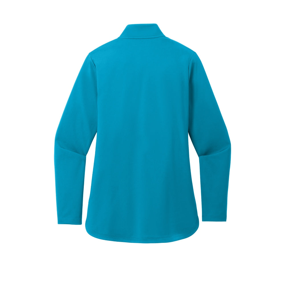 Port Authority® Ladies C-FREE® Double Knit 1/4-Zip - Parcel Blue