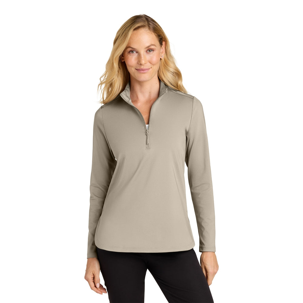 Port Authority® Ladies C-FREE® Double Knit 1/4-Zip - Sahara
