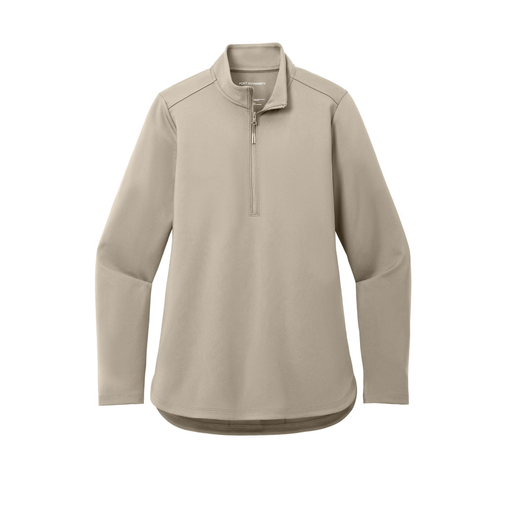 Port Authority® Ladies C-FREE® Double Knit 1/4-Zip - Sahara