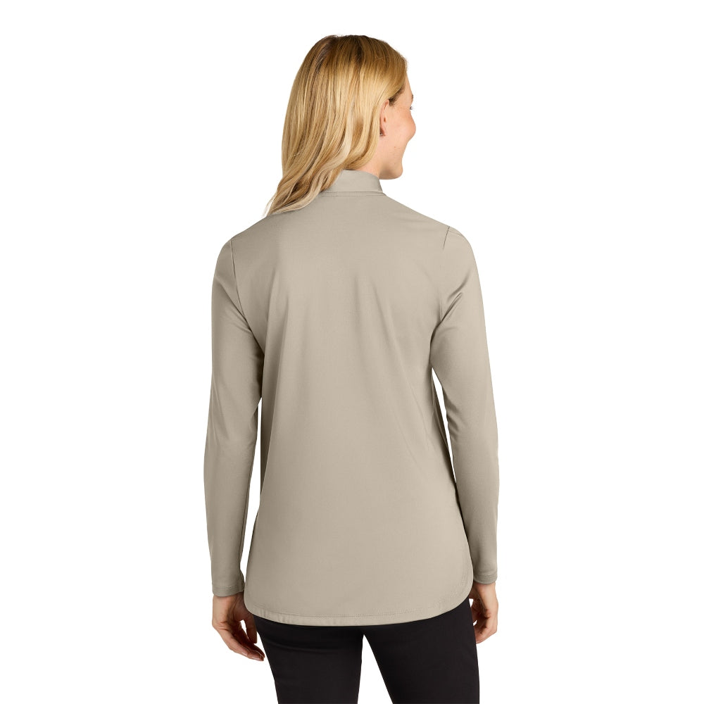 Port Authority® Ladies C-FREE® Double Knit 1/4-Zip - Sahara