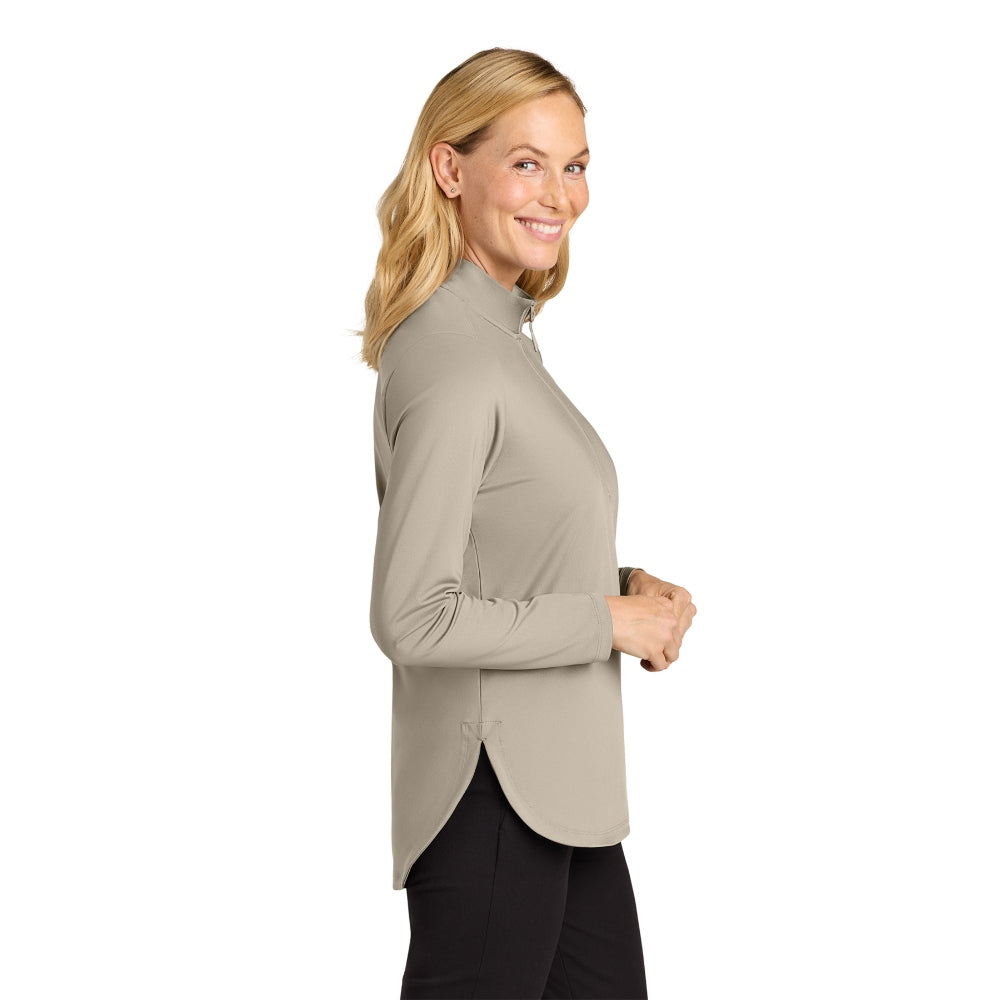 Port Authority® Ladies C-FREE® Double Knit 1/4-Zip - Sahara