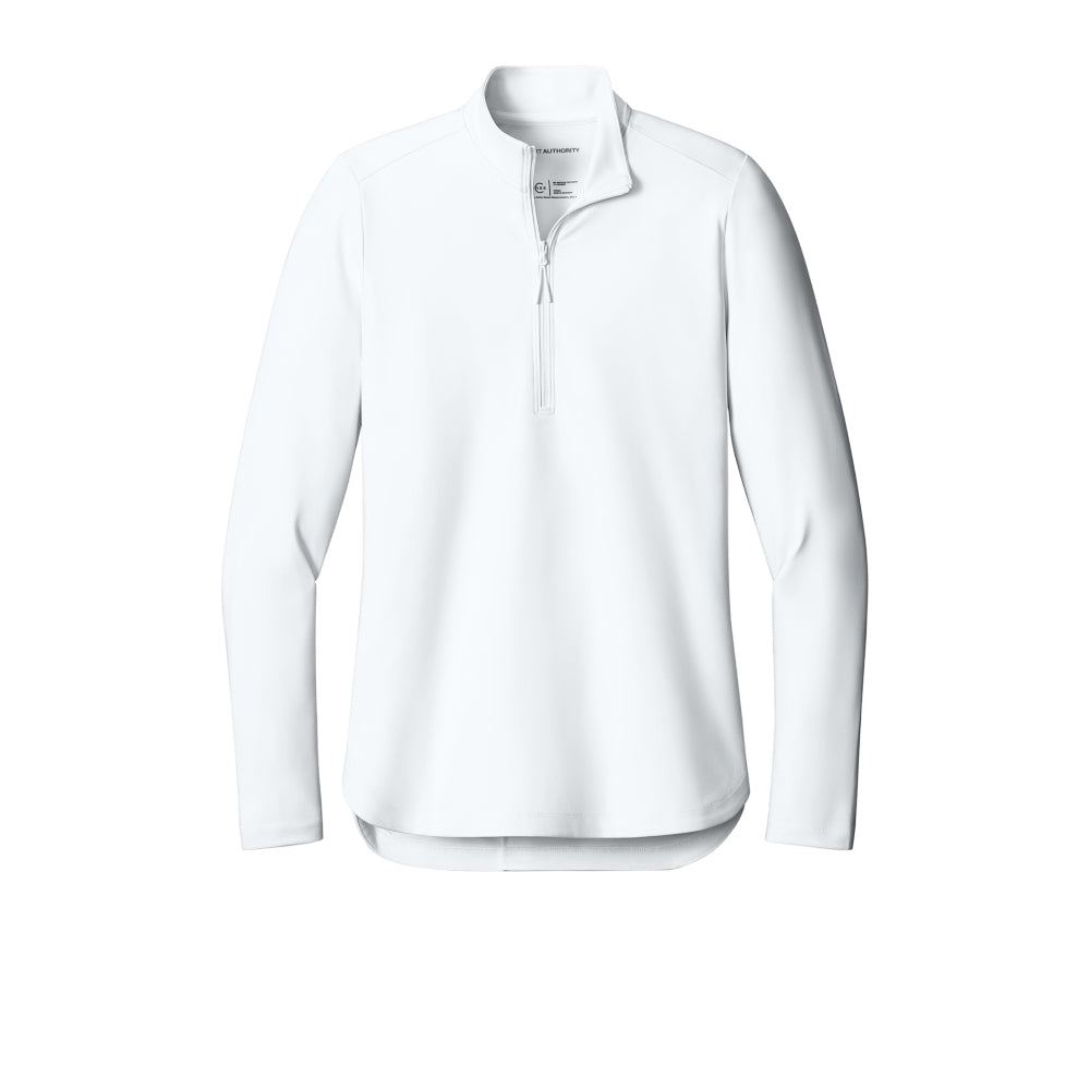 Port Authority® Ladies C-FREE® Double Knit 1/4-Zip - White