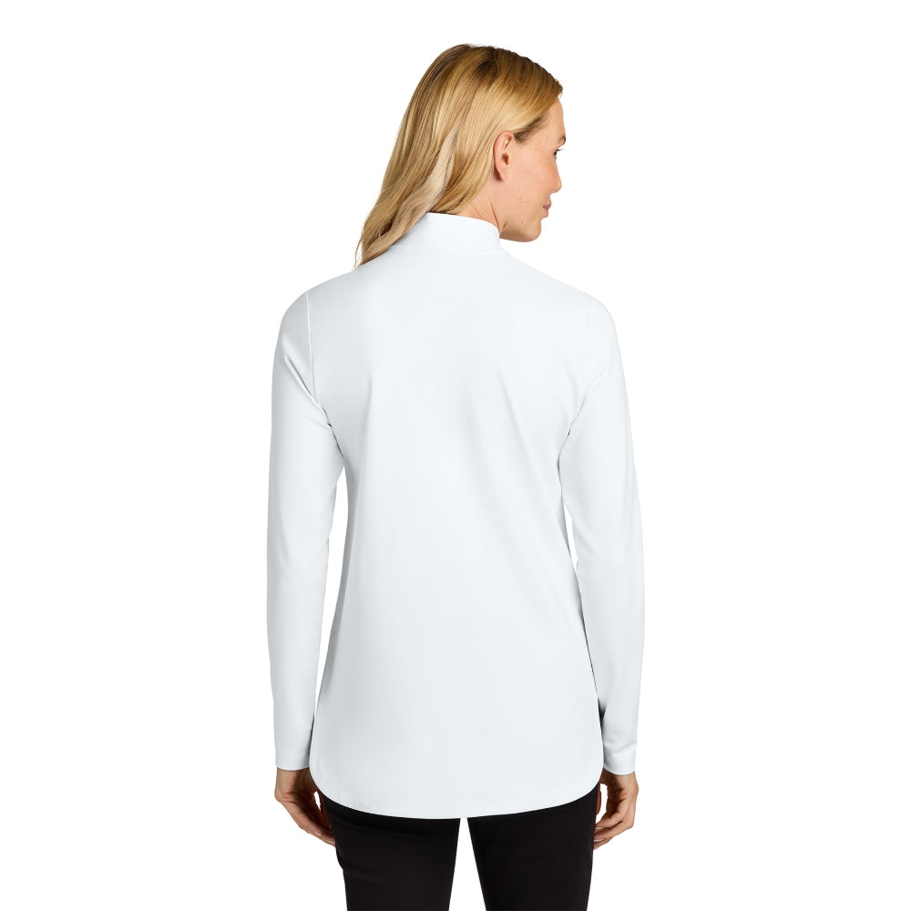 Port Authority® Ladies C-FREE® Double Knit 1/4-Zip - White