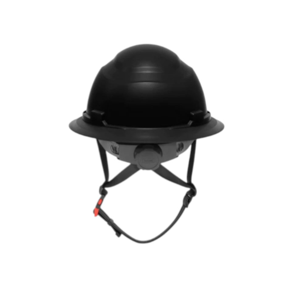 3968 | Raptor Type 2 Class E Full Brim Safety Helmet w/ Chin Strap - Black