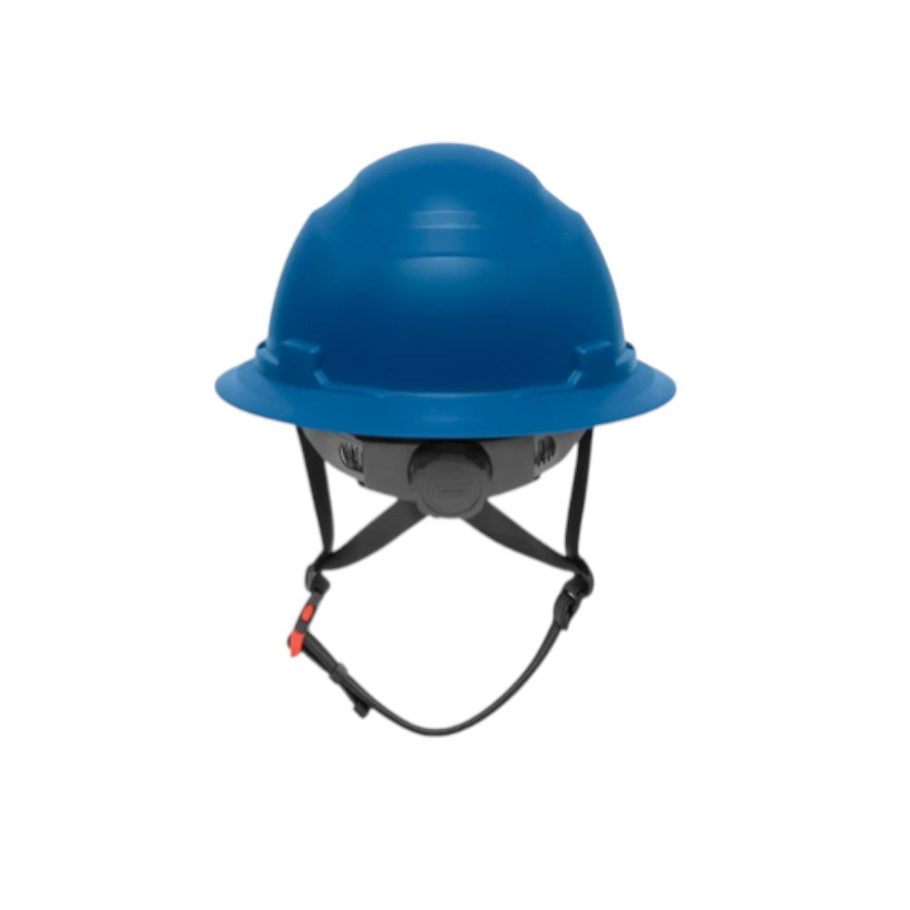 3968 | Raptor Type 2 Class E Full Brim Safety Helmet w/ Chin Strap - Blue