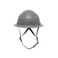 3968 | Raptor Type 2 Class E Full Brim Safety Helmet w/ Chin Strap - Grey