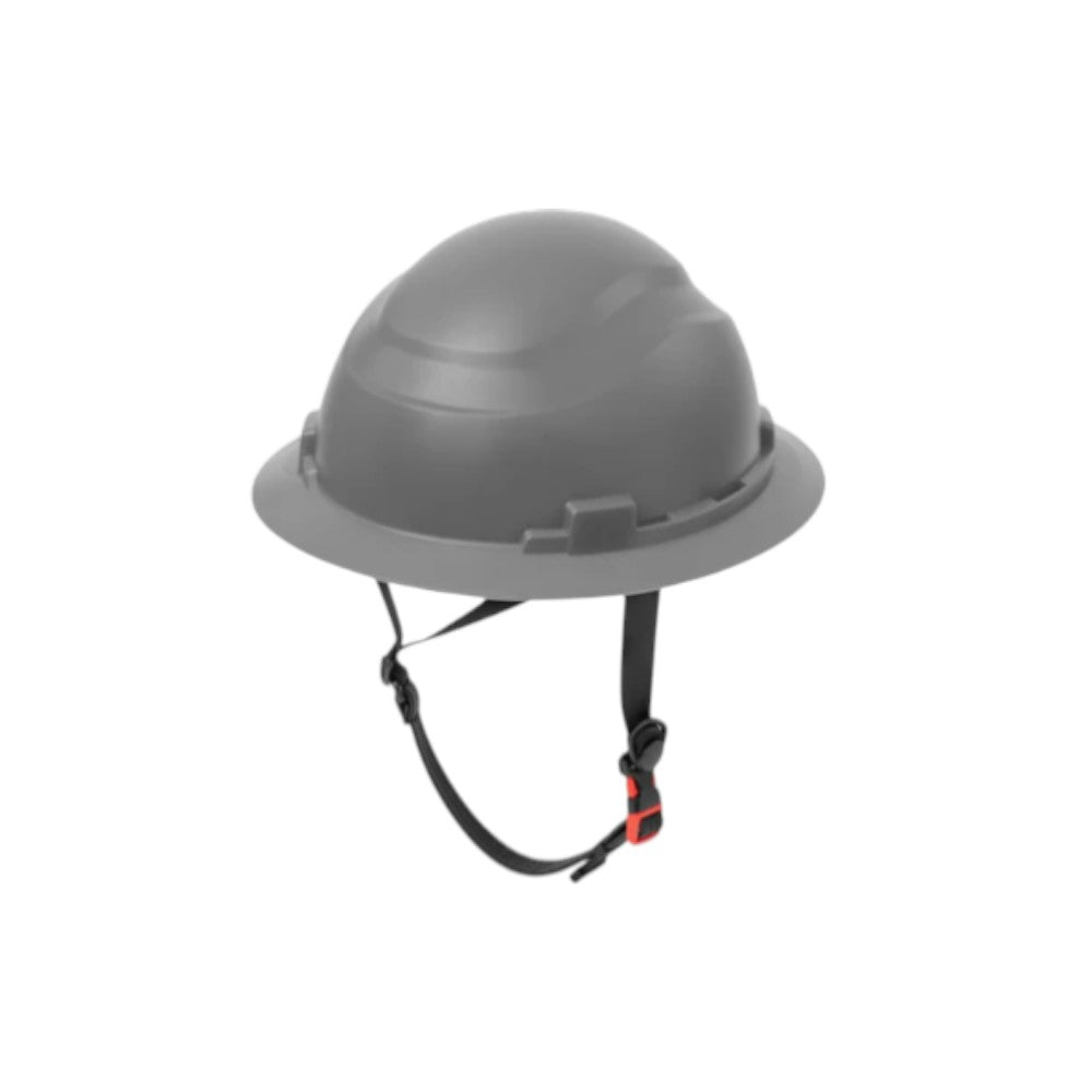 3968 | Raptor Type 2 Class E Full Brim Safety Helmet w/ Chin Strap - Grey