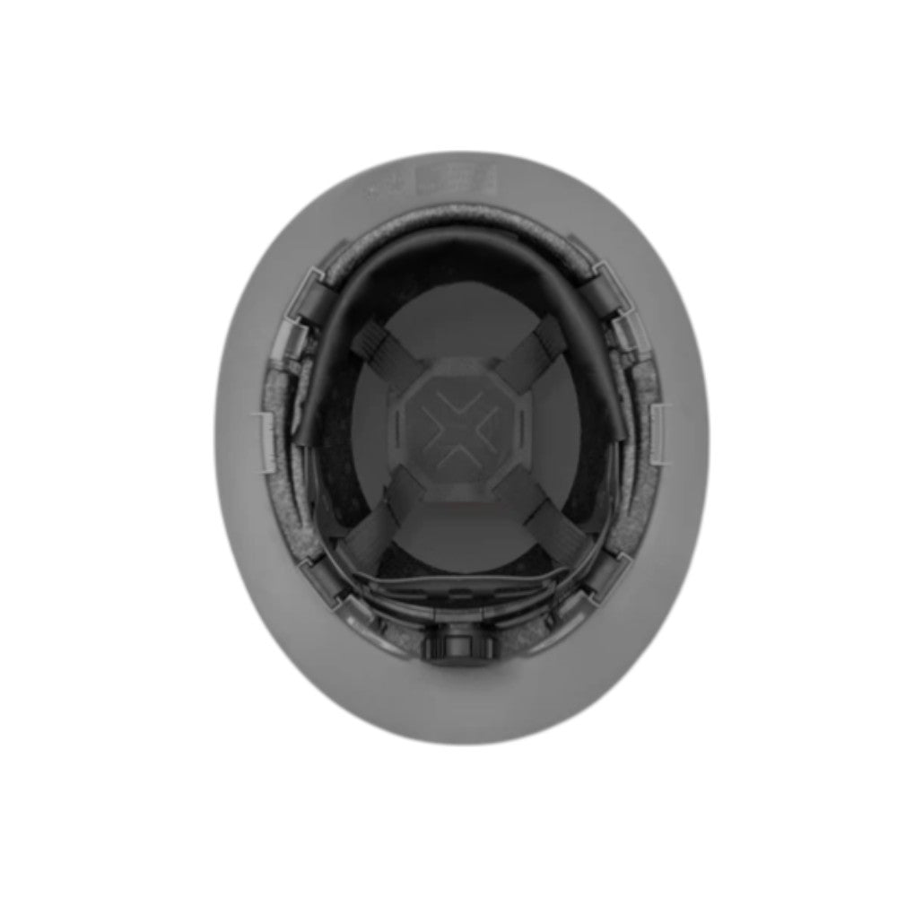 3968 | Raptor Type 2 Class E Full Brim Safety Helmet w/ Chin Strap - Grey