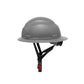 3968 | Raptor Type 2 Class E Full Brim Safety Helmet w/ Chin Strap - Grey