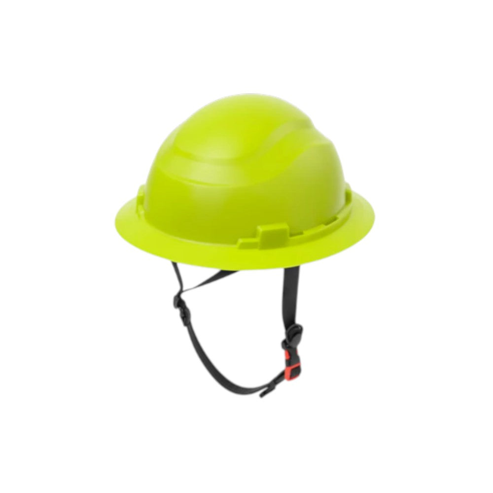 3968 | Raptor Type 2 Class E Full Brim Safety Helmet w/ Chin Strap - Lime